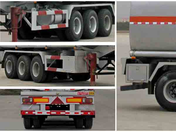 45方易燃液體半掛運(yùn)輸車_33.5噸化工液體罐式車_CLW9404GRY型易燃液體罐式運(yùn)輸半掛車