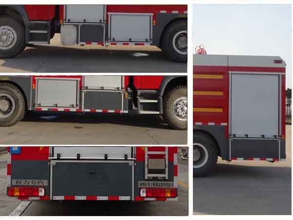 7.5噸消防車_重汽豪沃泡沫消防車_CLW5200GXFGP80/H型干粉泡沫聯(lián)用消防車